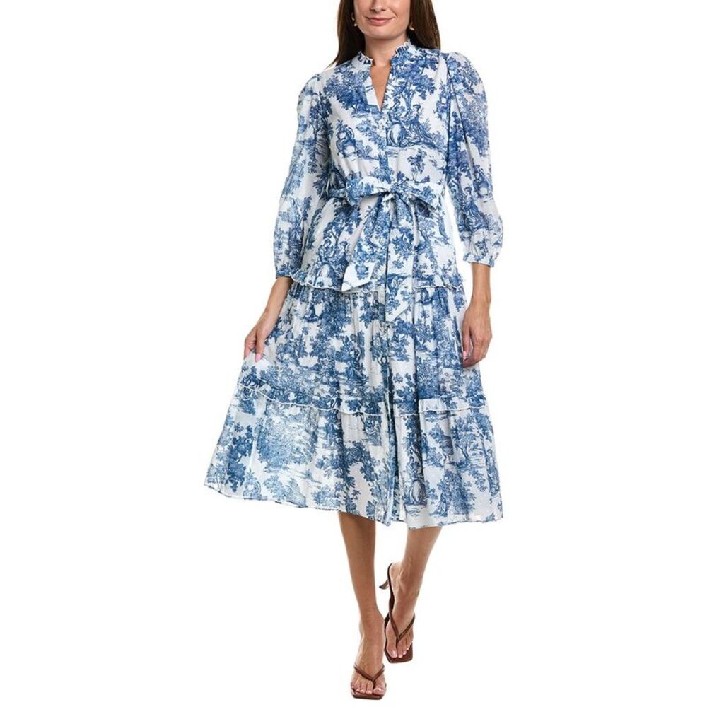 Garrie B Womens  Midi Dress, Blue